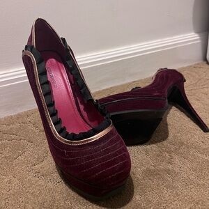 Women's Burgundy Heels
